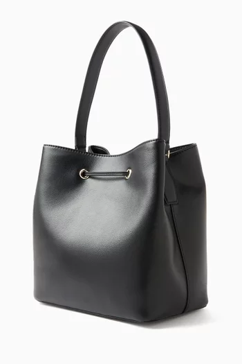 Sandy Bucket Bag in Faux Leather
