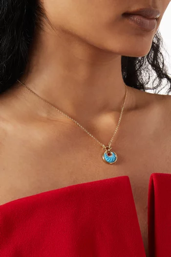 Circus Moon Necklace in 18kt Yellow Gold