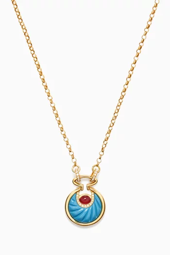 Circus Moon Necklace in 18kt Yellow Gold