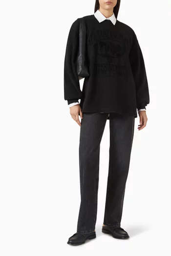 Boxy Graphic T-shirt in Jersey