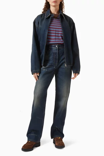 تي شيرت بنقشة مخططة جيرسيه