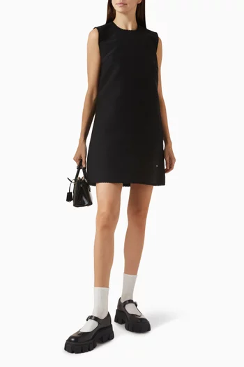 فستان قصير منسوج