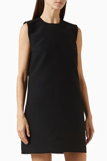 فستان قصير منسوج