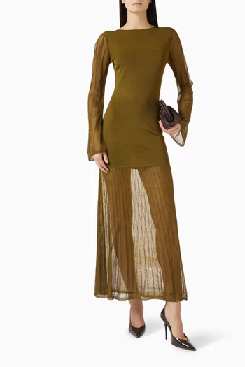 فستان هيسلي طويل