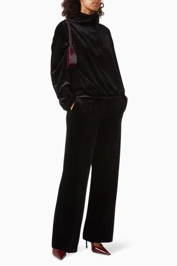 Track Pants in Velvet