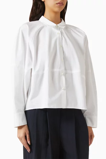 Crop Shirt in Cotton