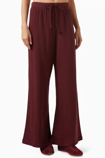 Wide-leg Sweatpants in Cotton