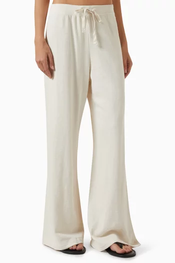 Wide-leg Sweatpants in Cotton