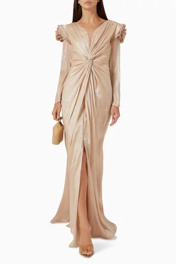 Embellished Knot Gown