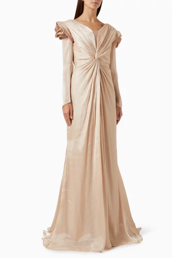 Embellished Knot Gown