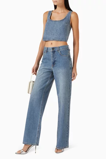 Straight-leg Jeans in Denim