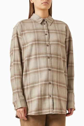 Flannel Shirt in Cotton