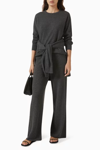 Aura Crewneck Sweater in Cashmere