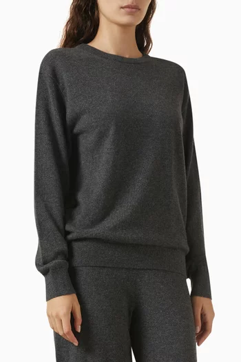 Aura Crewneck Sweater in Cashmere