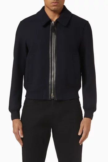 Jacket in Double Face Twill