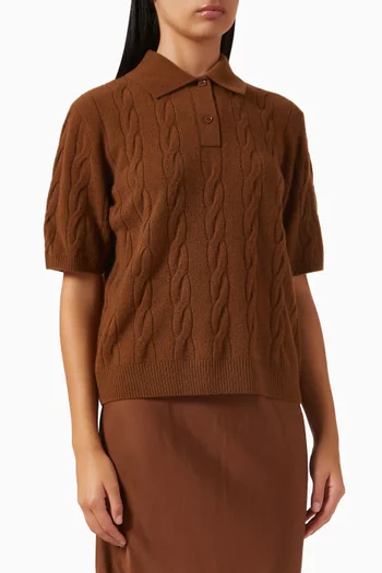 Preppy Polo Top in Cashmere