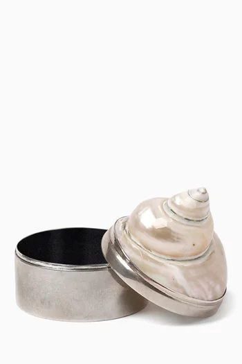 صندوق مجوهرات بتصميم صدفة