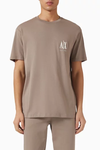 تي شيرت بشعار الماركة قطن جيرسيه