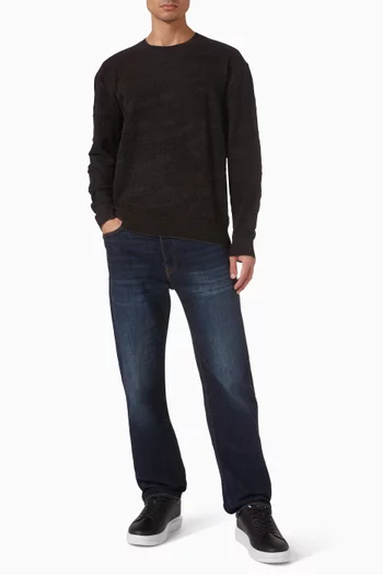 سترة بفتحة رقبة مستديرة قطن