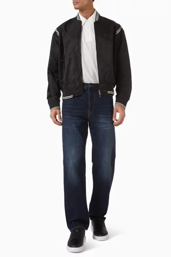 تي شيرت بولو بنقشة حرفي AX قطن