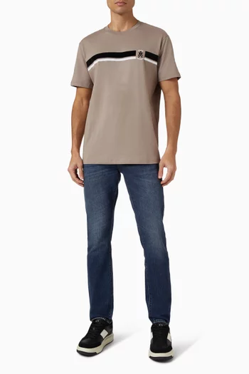 بنطال جينز وان بلوك اب بقصة ضيقة