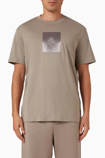 تي شيرت بشعار AX قطن