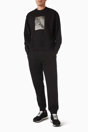 سويت شيرت قطن بطبعة