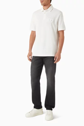 تي شيرت بولو بشعار الماركة قطن