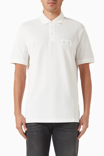 تي شيرت بولو بشعار الماركة قطن