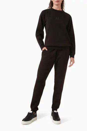 Glitter Logo Sweatshirt in Viscose-blend