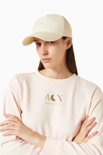AX Logo Cap in Cotton