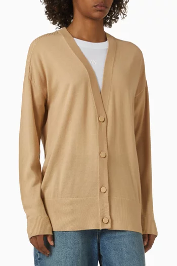 كارديغان بفتحة رقبة على شكل حرف V‏