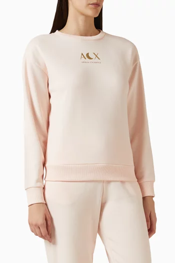 AX Logo Sweatshirt in Cotton-blend