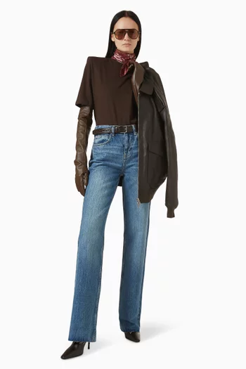 تي شيرت كارينجتون مبطن قطن