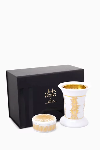 Tamrah Mabkhara & Tinket Box in Porcelain