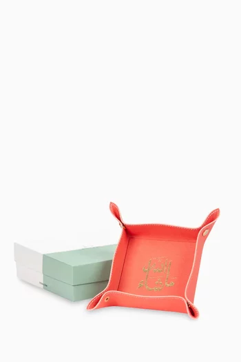 Mashallah Catchall Tray in Faux Leather