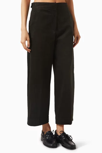 Balloon-fit Pants in Corduroy
