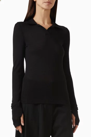 Polo Shirt in Merino-wool