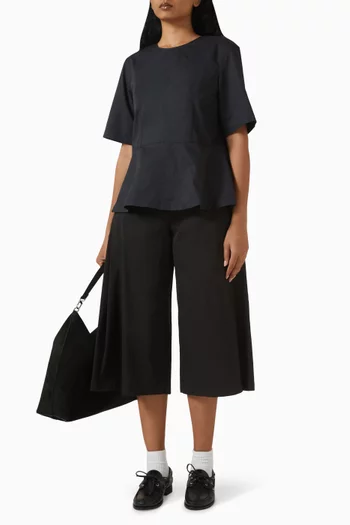 Wide-leg Pants in Cotton