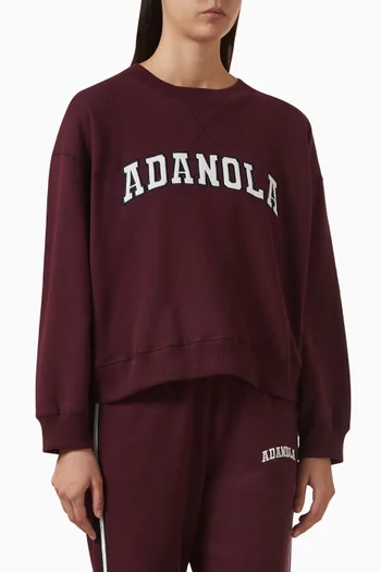 سويت شيرت بقصة فضفاضة قطن عضوي