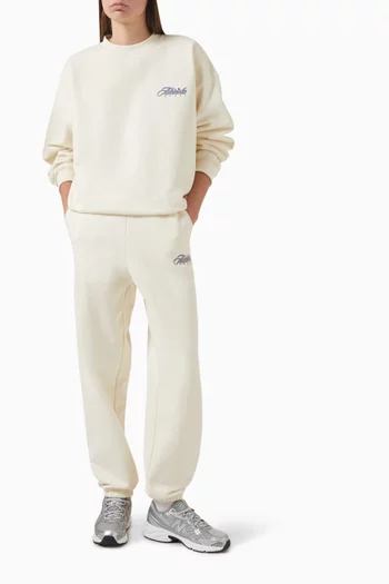 Oversized Varsity Collegiate Sweatshirt in Fleece