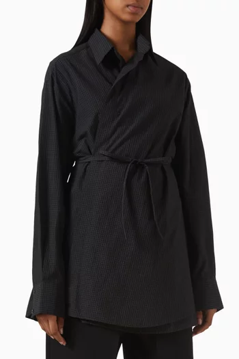 Yasmine Tie-up Shirt in Cotton