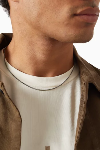سلسلة بحلقات متصلة فضة إسترلينية