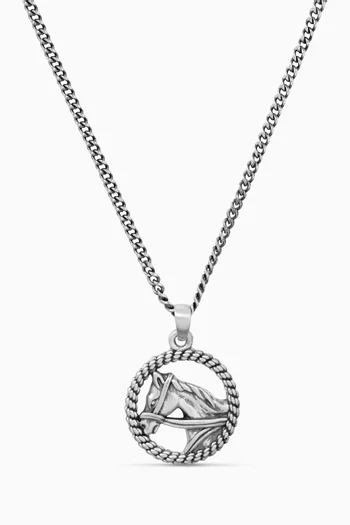 Stallion Chain Necklace in Sterling Silver