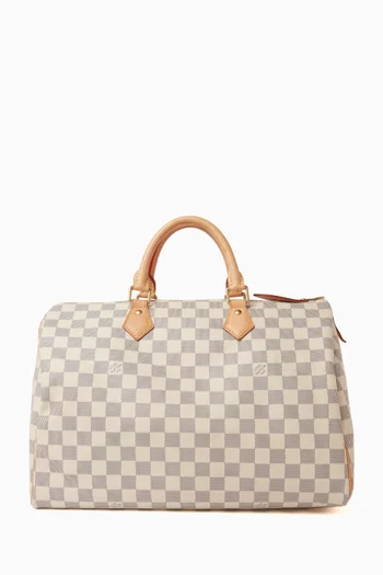 Speedy 35 Bag in Damier Azur Canvas