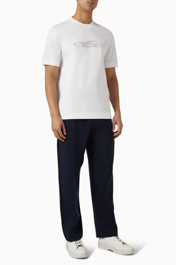 تي شيرت قطن بوس× أستون مارتن