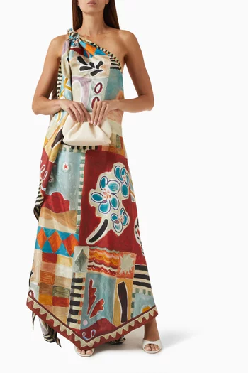 فستان ميشيل بوشاح حرير