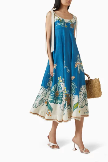 فستان صيفي لودا باليه كتان