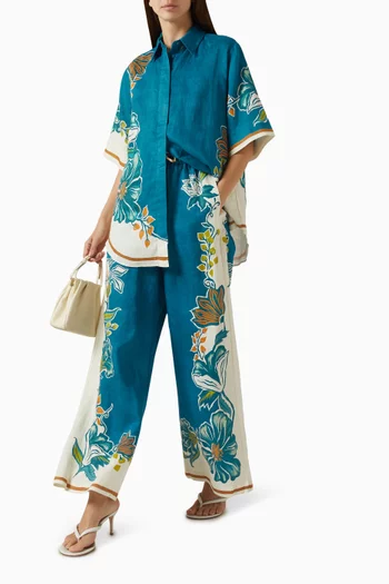 بنطال لودا كتان