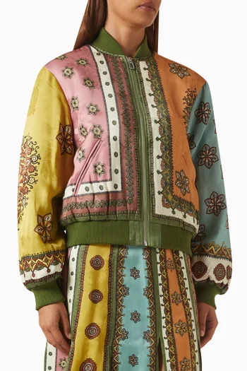 Contina Bomber Jacket in Viscose